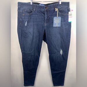 Democracy Women's Jeans Distressed Booty Lift‎ Jegging Sz 22W